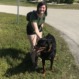 Lindsey, one of the best dog walkers in fort myers florida