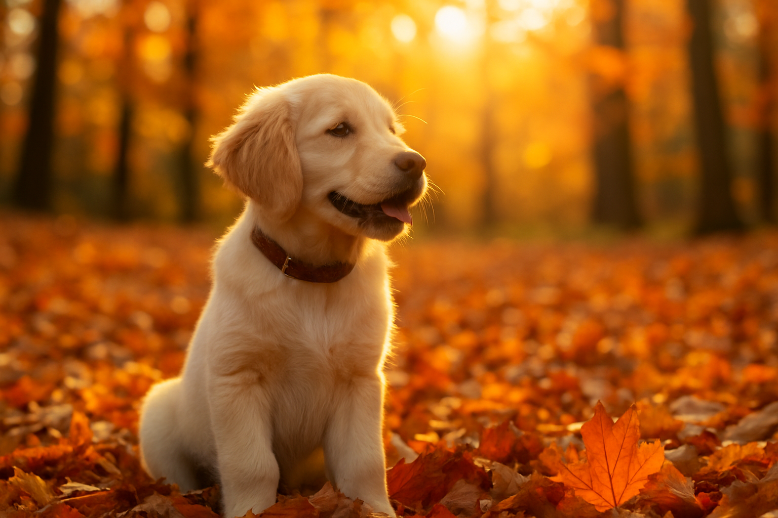 fall-themed pet photos